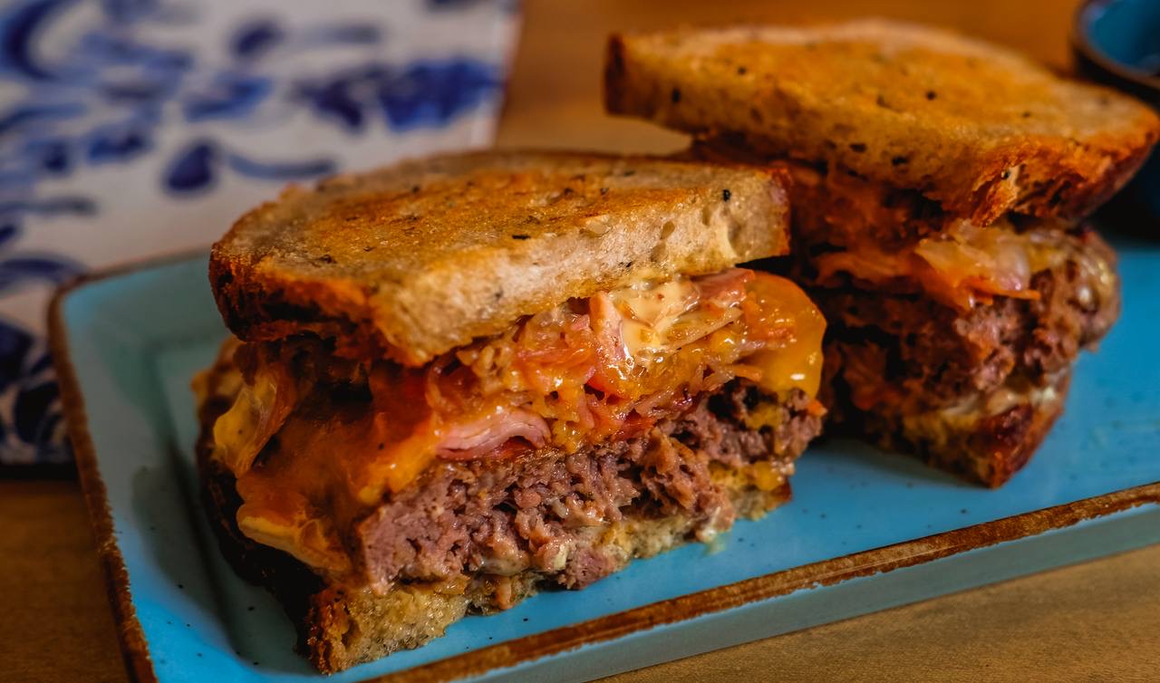 Becconiese patty melt sandwich